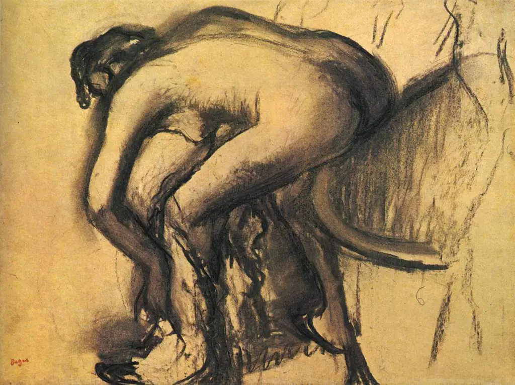 Degas: Nude On The Edge Of The Bath