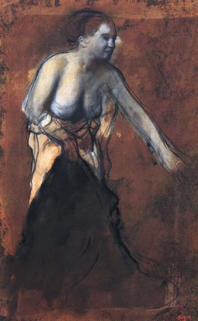 Degas: Standing Female Figure With Bared Torso