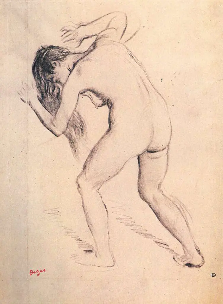 Degas: Standing Nude Leaning Towards The Left