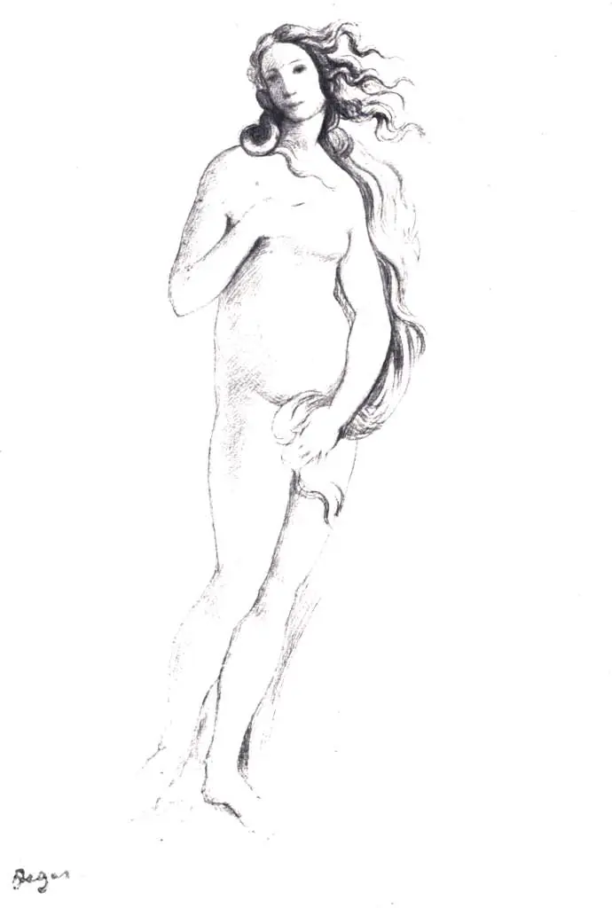 Degas: Study Of Boticcellis Venus