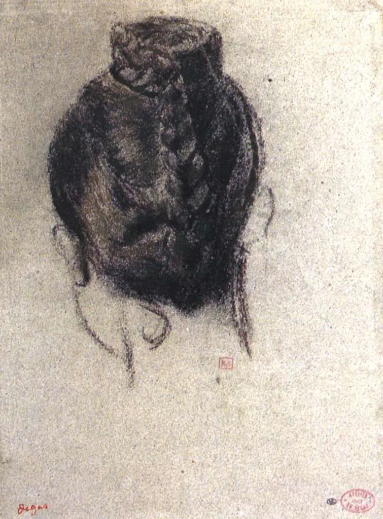 Degas: Study Of A Womans Hair