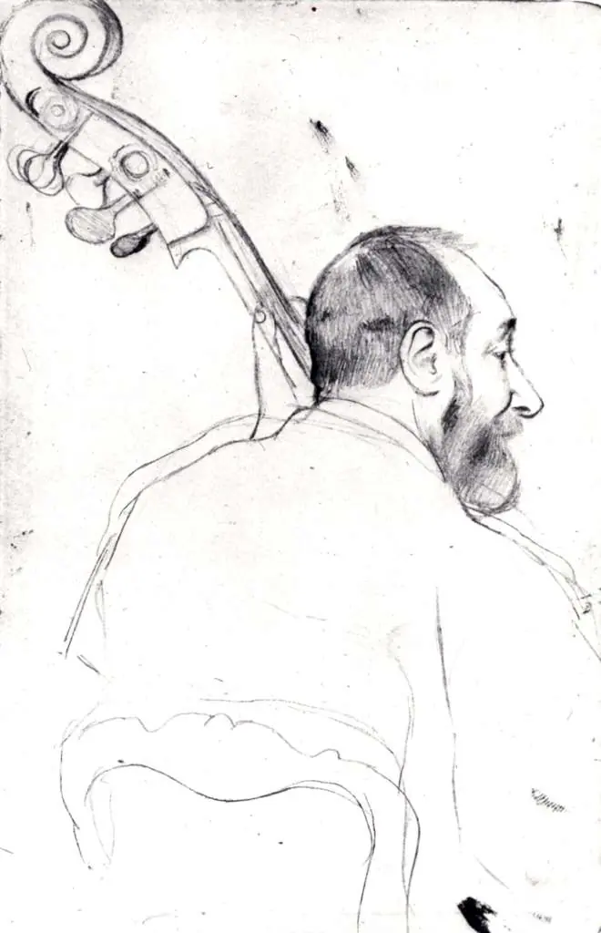 Degas: The Bass Player