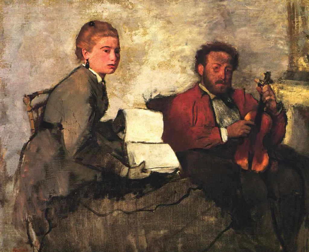 Degas: Violinist And Young Woman