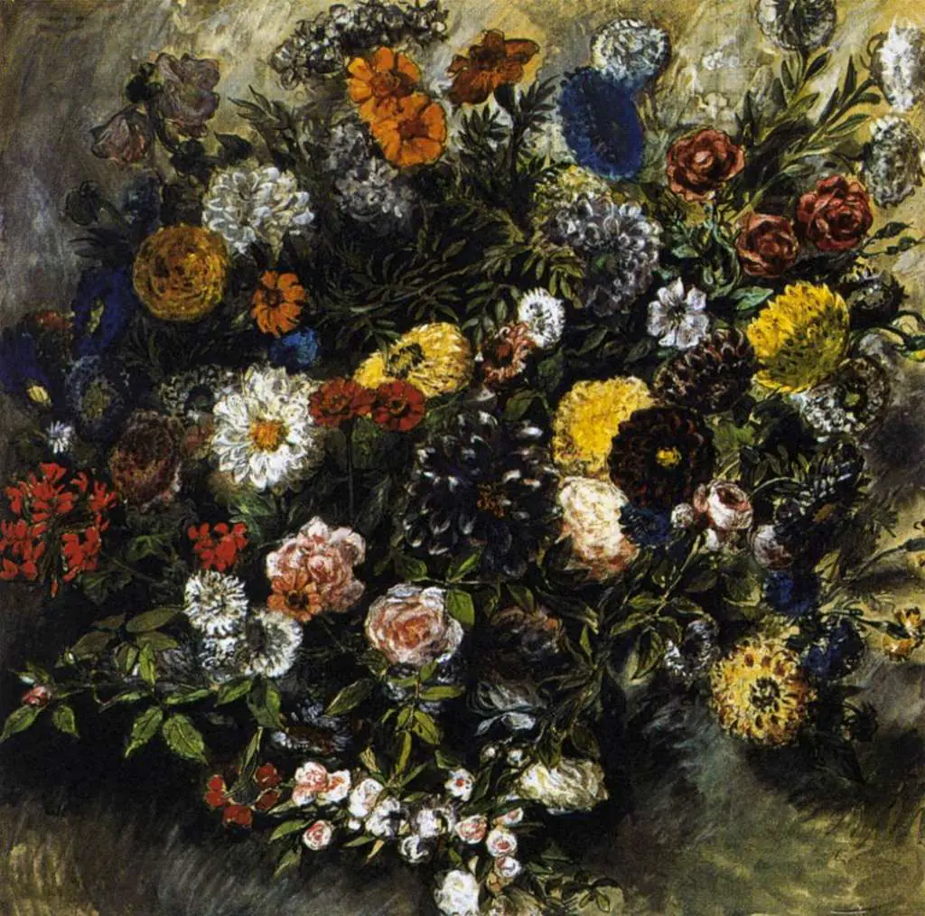 Delacroix: Bouquet Of Flowers