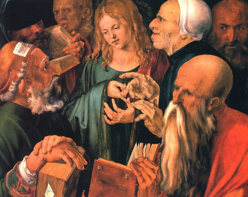 Dürer - Paintings & Drawings: Christ Among The Doctors