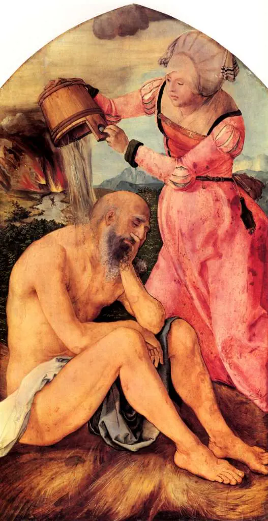 Dürer - Paintings & Drawings: Hiob Ridiculized By His Wife