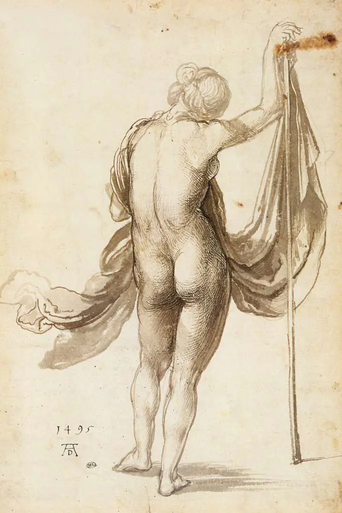Dürer - Paintings & Drawings: Nude From The Rear