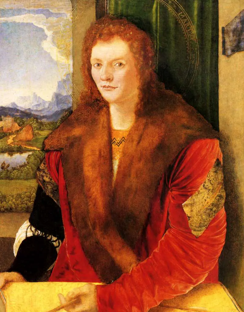 Dürer - Paintings & Drawings: Portrait Of A Unknown Lady In A Fur Coat