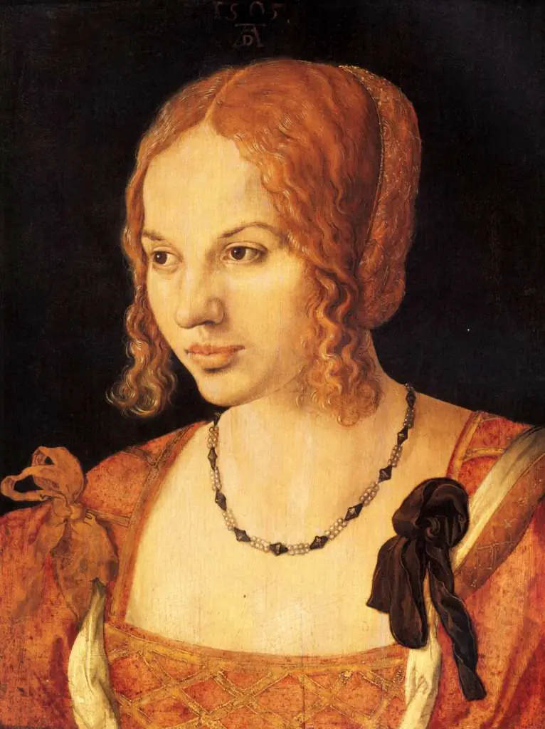 Dürer - Paintings & Drawings: Portrait Of A Young Venician Girl
