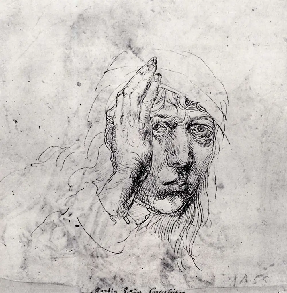 Dürer - Paintings & Drawings: Self Portrait Sketch