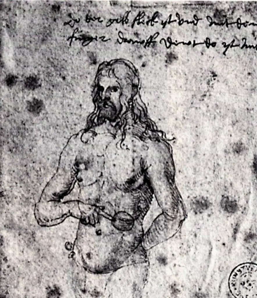 Dürer - Paintings & Drawings: Self Portrait Sketch1