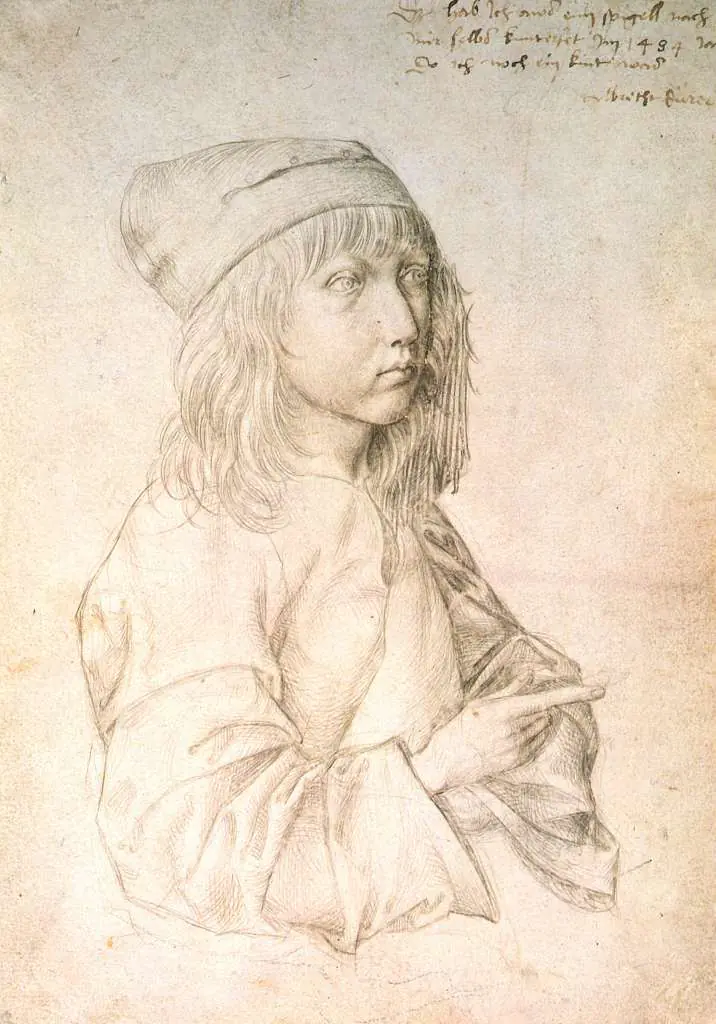 Dürer - Paintings & Drawings: Selfportrait With 13 Years