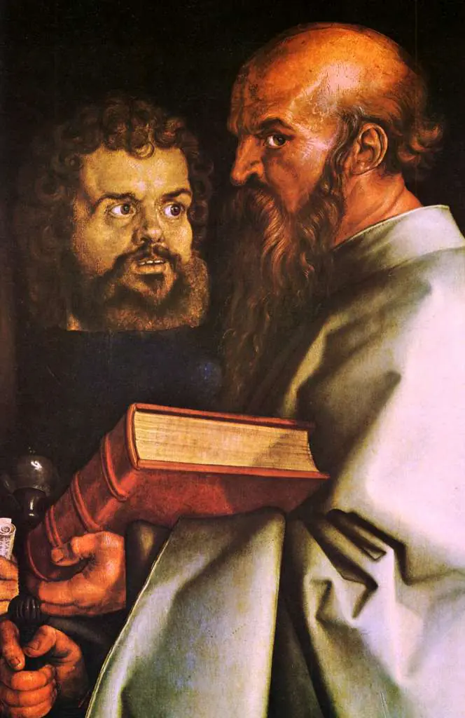 Dürer - Paintings & Drawings: The Apostles Paulus And Markus Detail