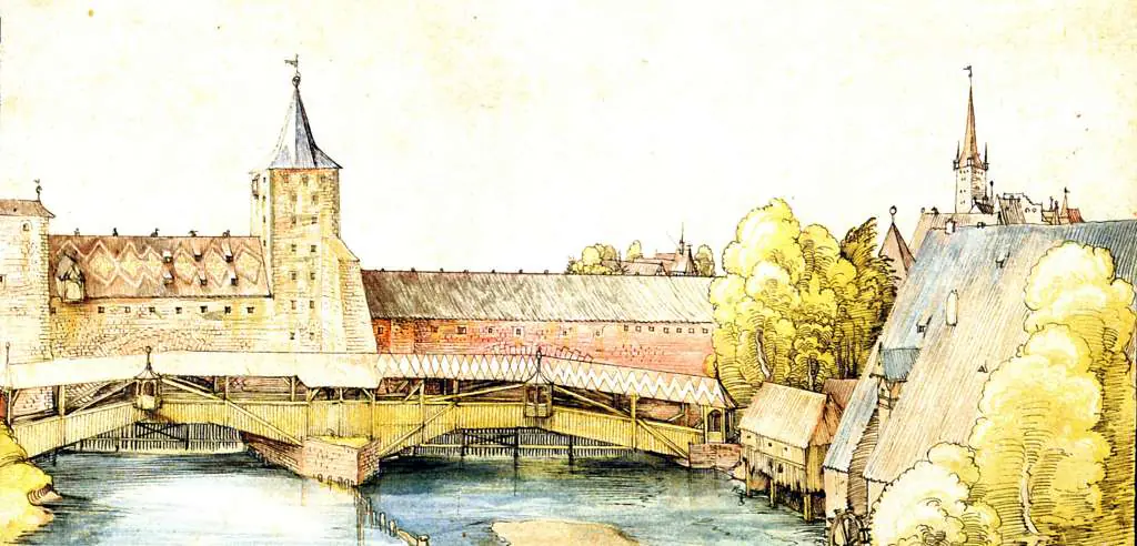 Dürer - Paintings & Drawings: The Dry Bridge Of Nuerberg