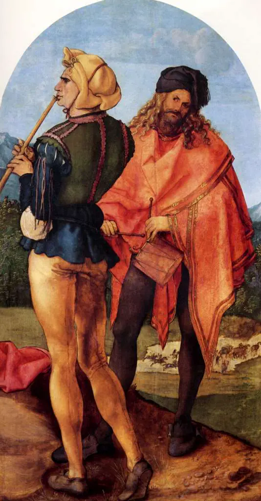 Dürer - Paintings & Drawings: Two Musicians