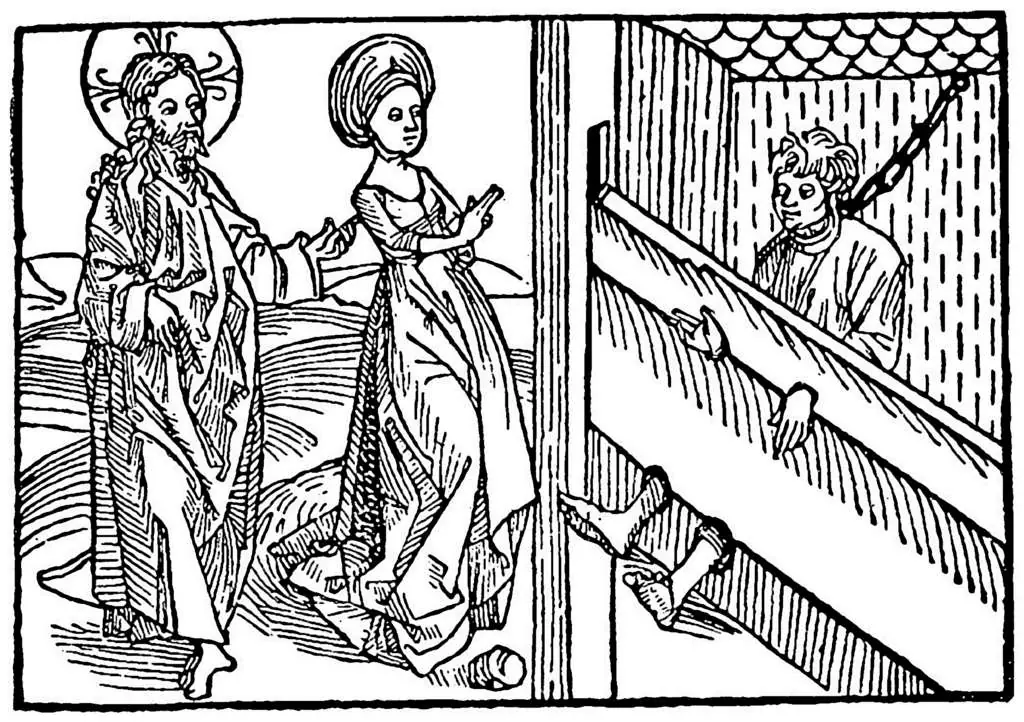 Dürer - Woodblocks &  Etchings: 4th Work Of Mercy - Pity On Man Punished Too Severly