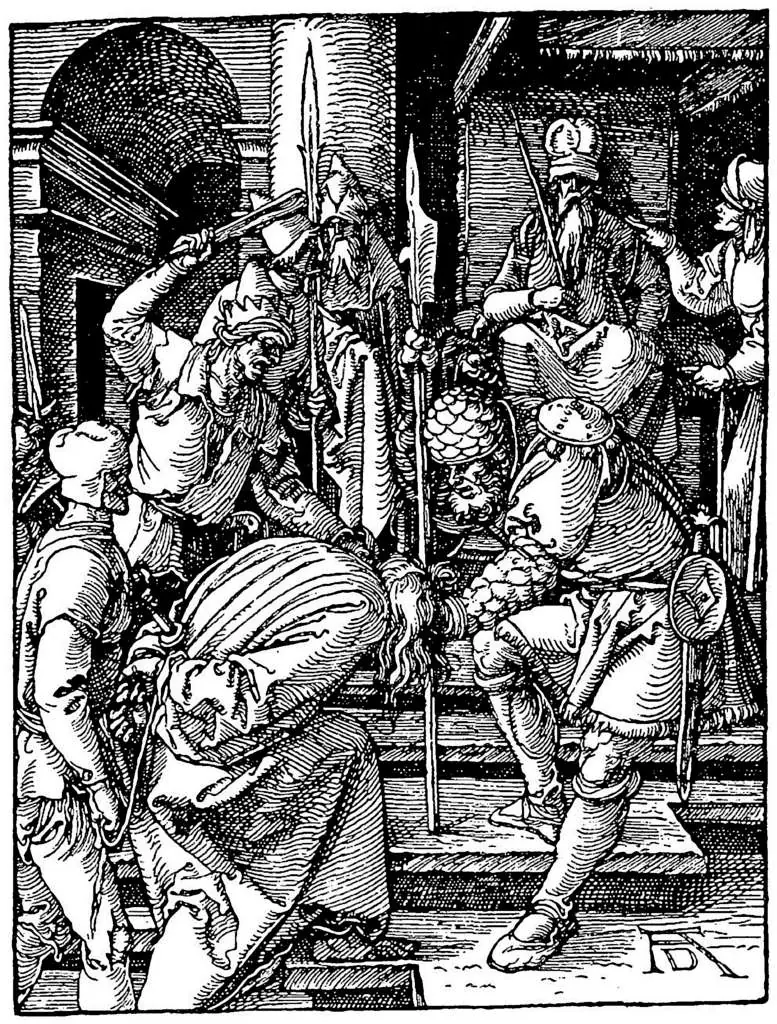 Dürer - Woodblocks &  Etchings: Christ Is Brought Before Annas