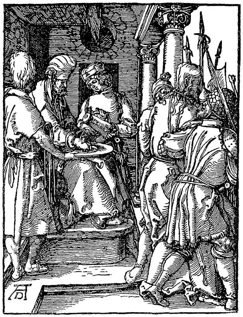 Dürer - Woodblocks &  Etchings: Christ Washes His Hands