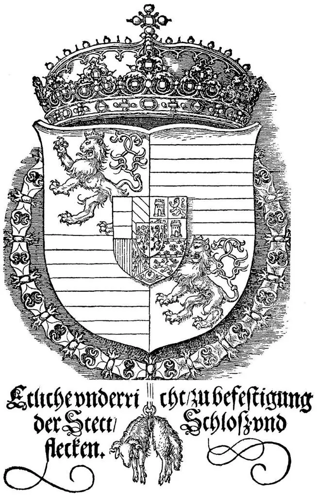 Dürer - Woodblocks &  Etchings: Coat Of Arms Of Ferdinand I