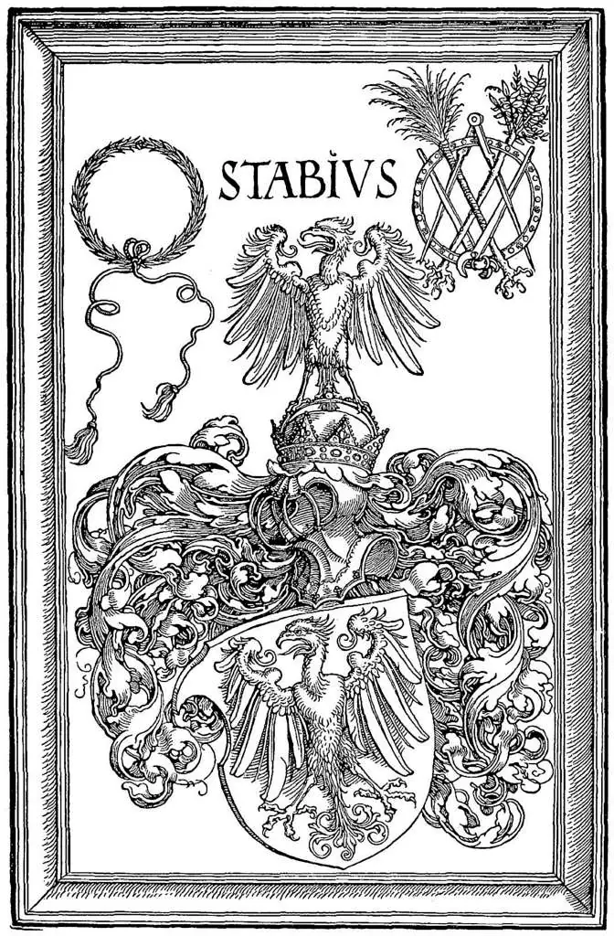 Dürer - Woodblocks &  Etchings: Coat Of Arms Of Johann Stabius