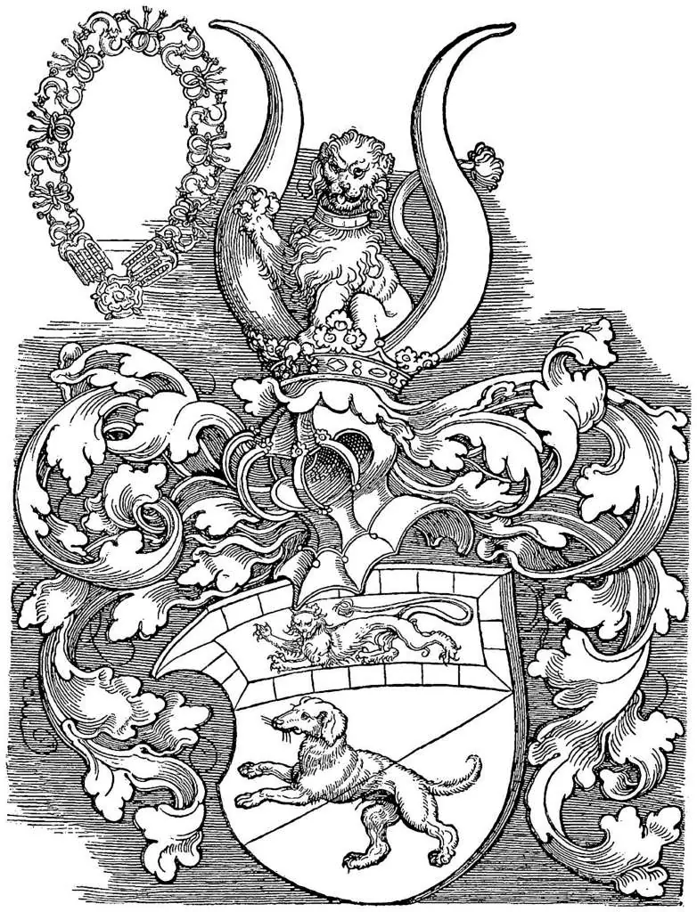 Dürer - Woodblocks &  Etchings: Coats Of Arms Of Lorenz Staiber