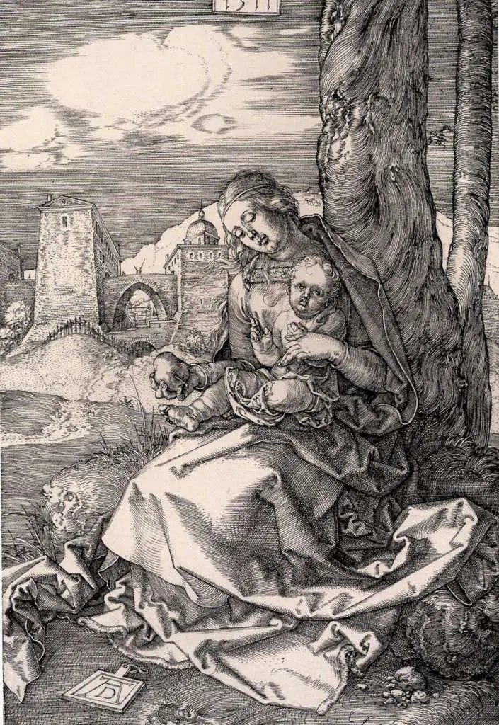 Dürer - Woodblocks &  Etchings: Madonna With A Pear