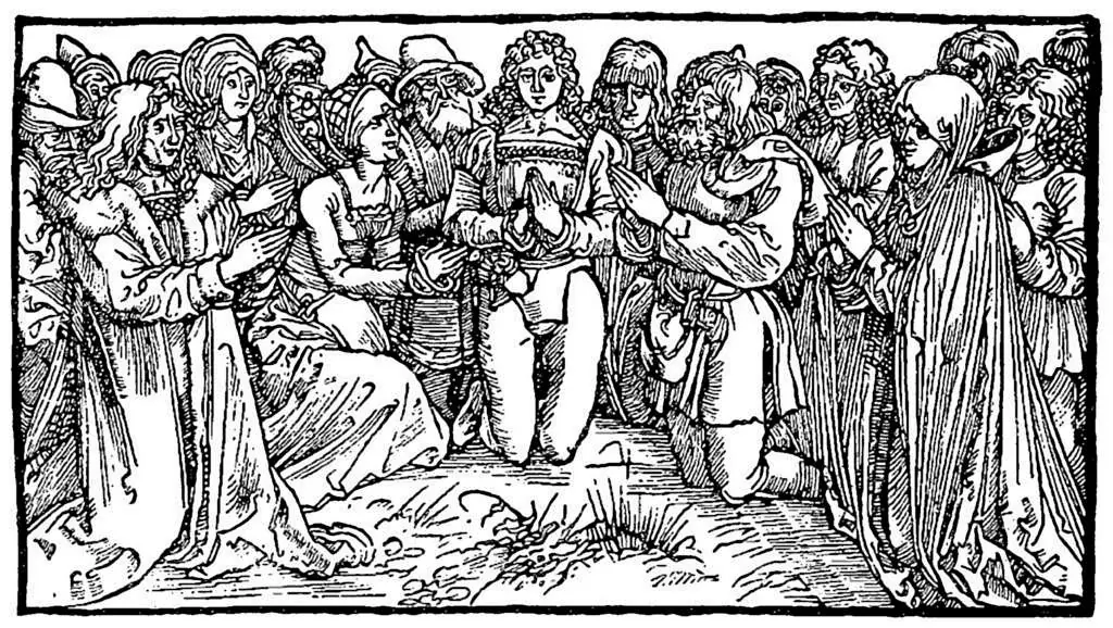 Dürer - Woodblocks &  Etchings: Men And Women At Prayer
