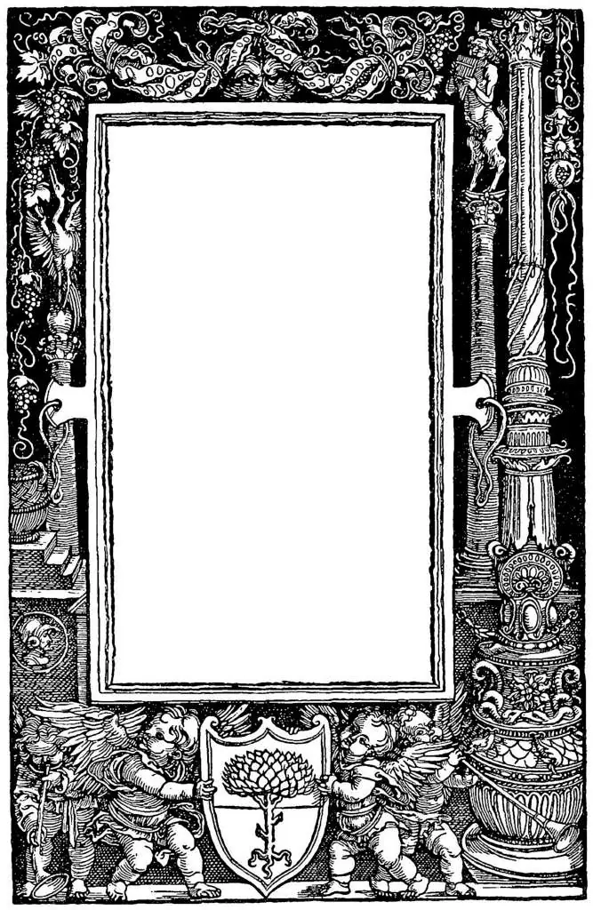 Dürer - Woodblocks &  Etchings: Plutarch S De Vitanda Usura Title Page