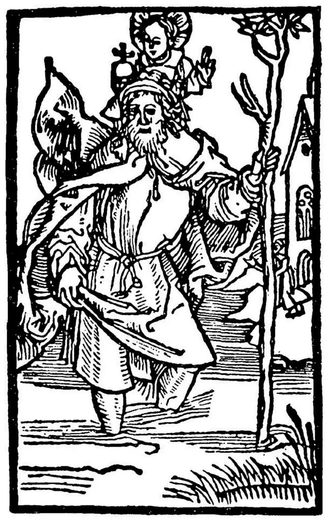 Dürer - Woodblocks &  Etchings: Saint Christopher1