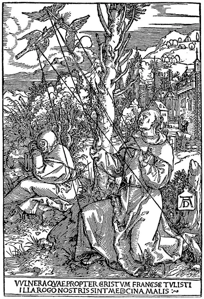 Dürer - Woodblocks &  Etchings: Saint Francis Receives Stigmata