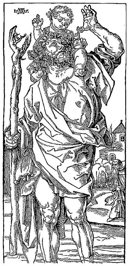 Dürer - Woodblocks &  Etchings: St Christopher1