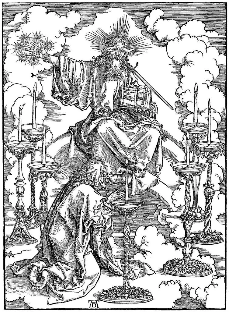 Dürer - Woodblocks &  Etchings: St Johns Vision Of Christ And The Seven Candlesticks