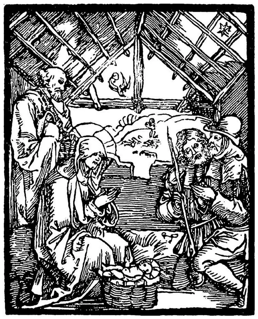 Dürer - Woodblocks &  Etchings: The Adoration Of The Shepherds1