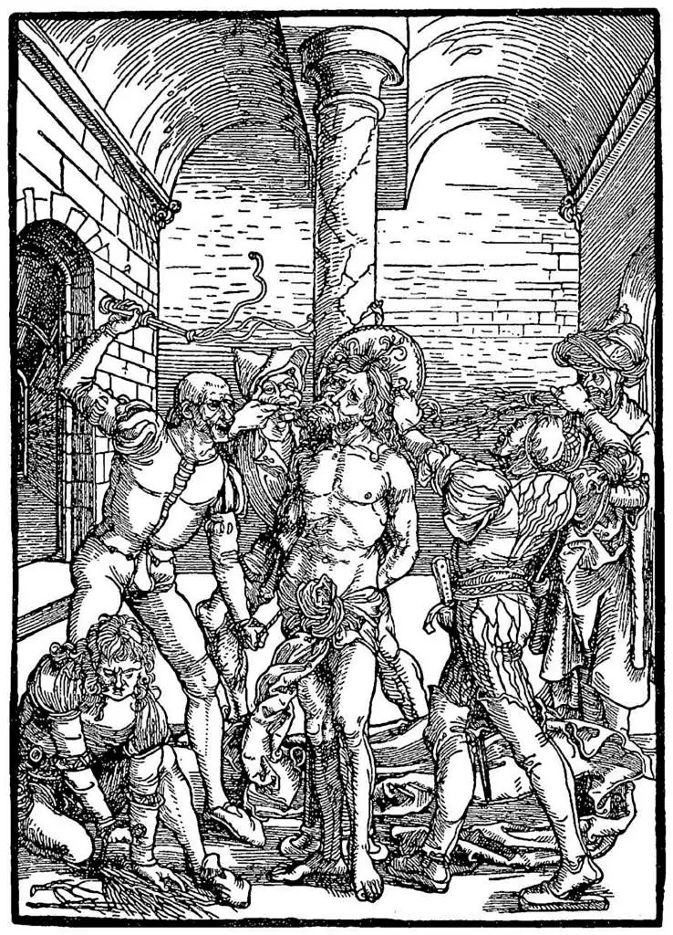 Dürer - Woodblocks &  Etchings: The Albertina Passion - Flagellation