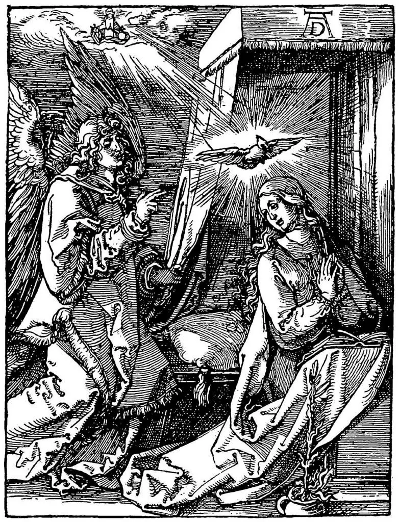Dürer - Woodblocks &  Etchings: The Annunciation