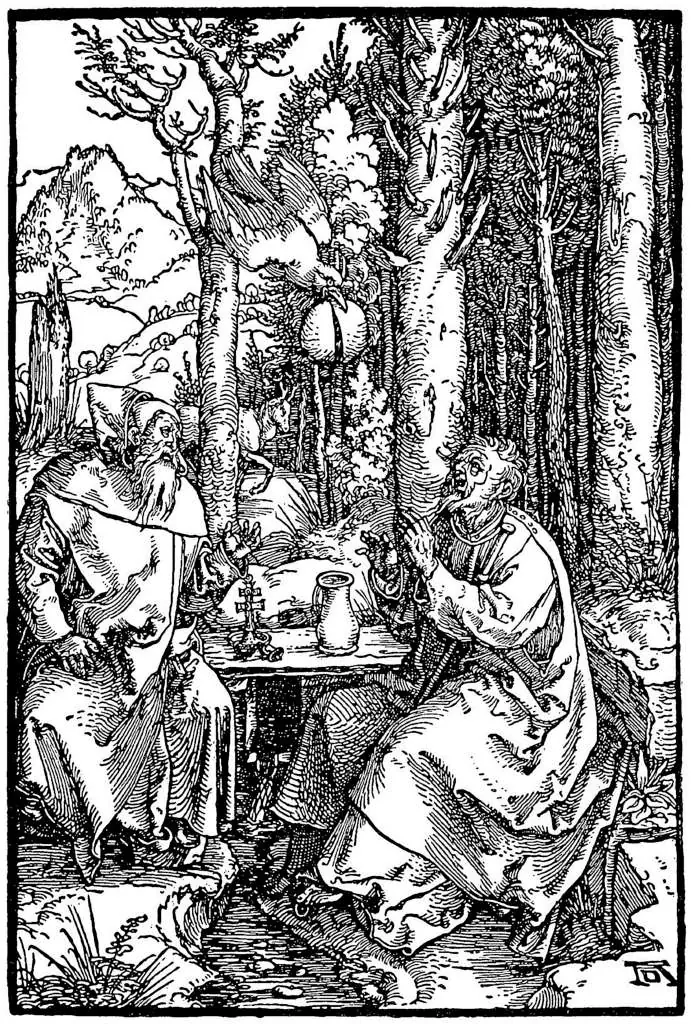 Dürer - Woodblocks &  Etchings: The Hermit Saints Anthony And Paul