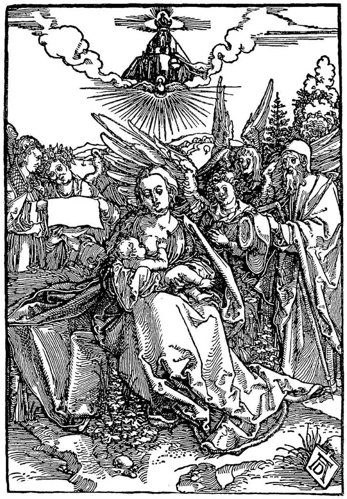 Dürer - Woodblocks &  Etchings: The Madonna With Joseph And Five Angels