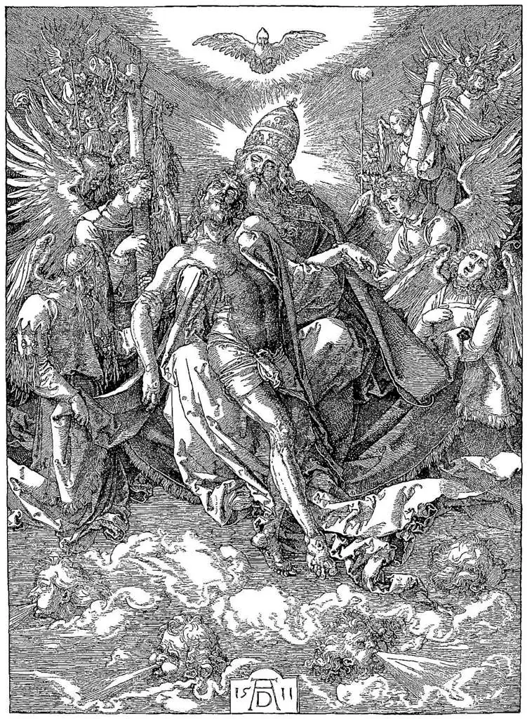 Dürer - Woodblocks &  Etchings: The Trinity The Throne Of Grace