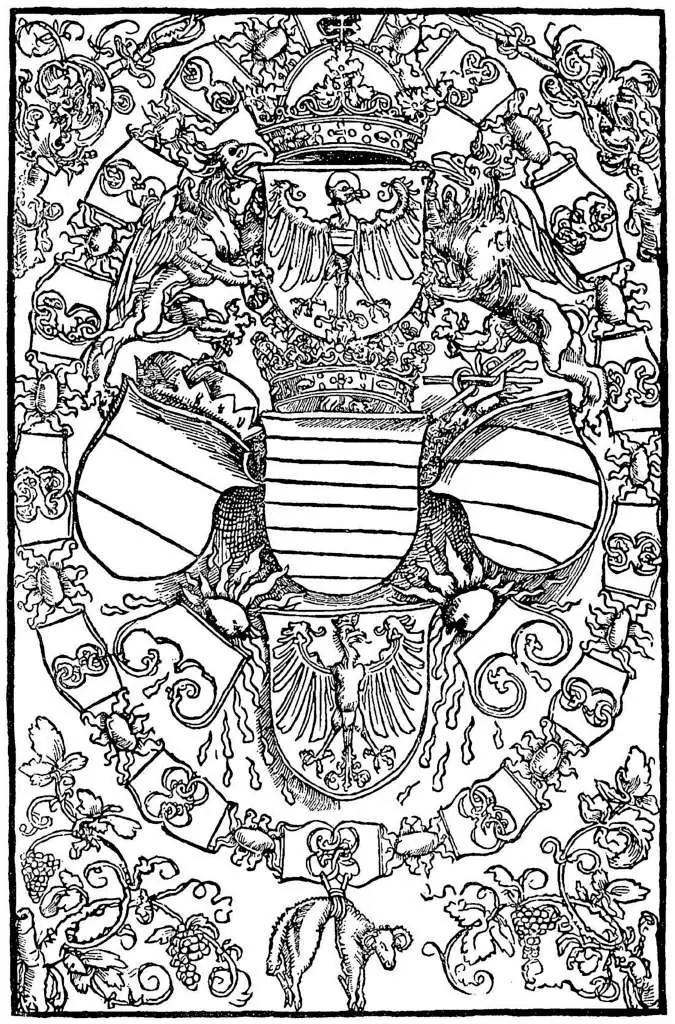 Dürer - Woodblocks &  Etchings: The Five Holy Roman Imperial Escutcheons