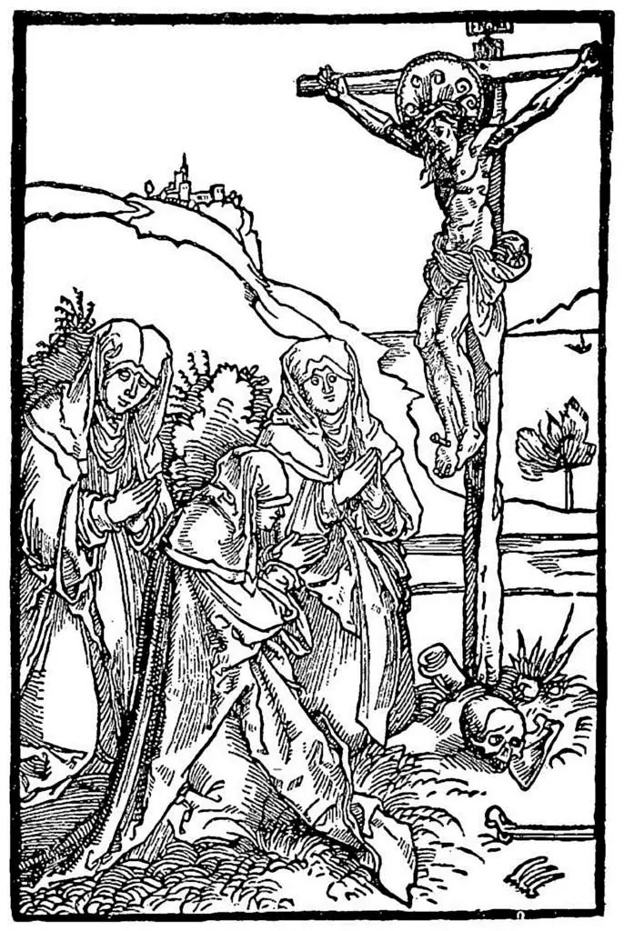 Dürer - Woodblocks &  Etchings: Three Nuns Before The Crucifix