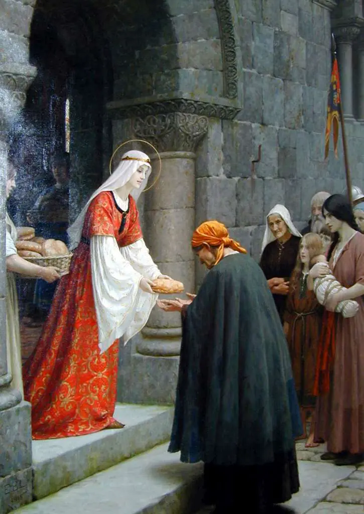 Edmund Blair Leighton: Charity Of St. Elizabeth Of Hungary