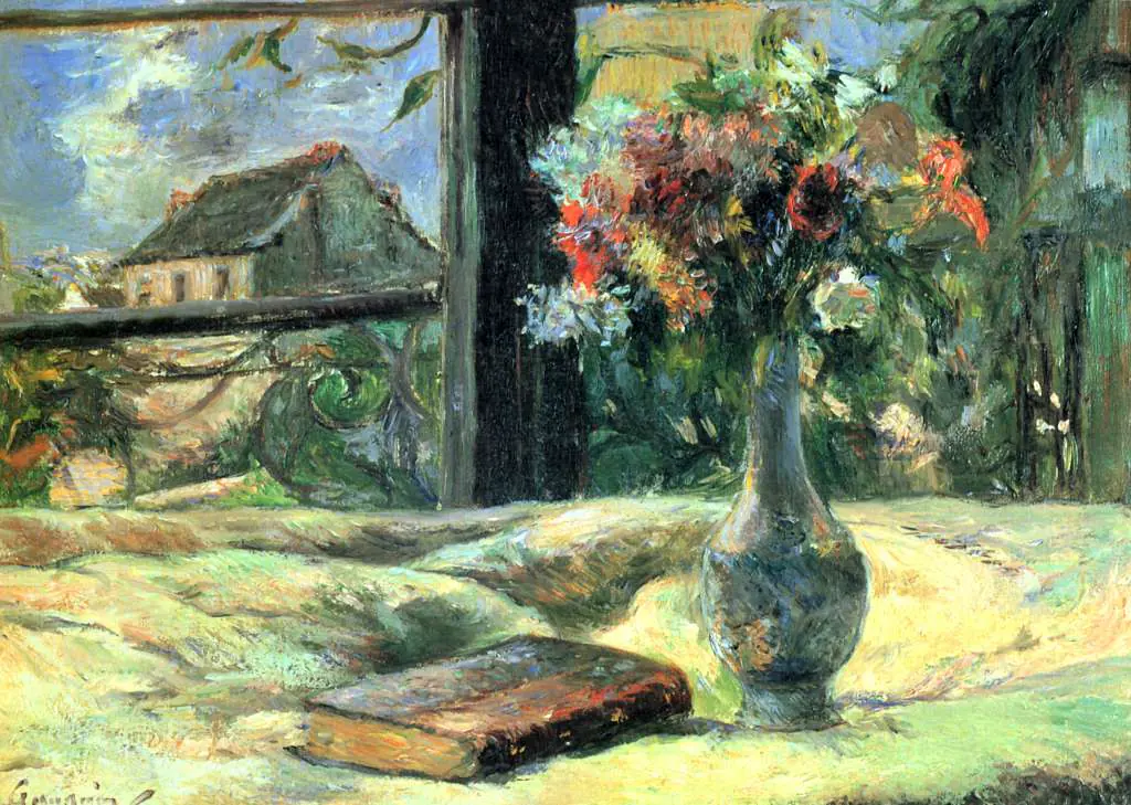 Gauguin: Blumenvase At The Window