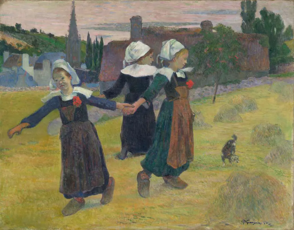 Gauguin: Breton Girls Dancing Pont-aven