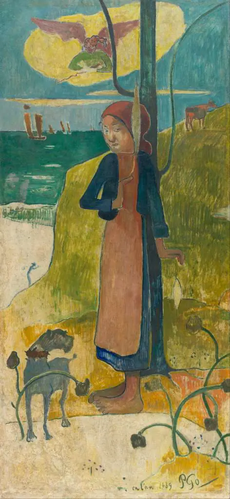 Gauguin: Breton Girl Spinning