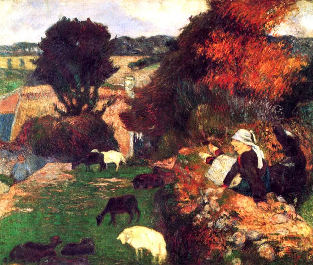Gauguin: Bretoni Schaeferin