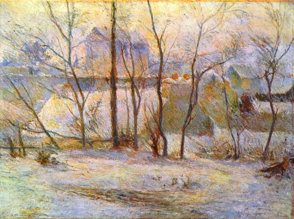 Gauguin: Garden In The Snow