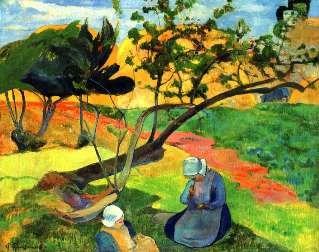 Gauguin: Girls Under Tree