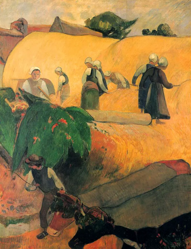 Gauguin: Harvest In Brittany