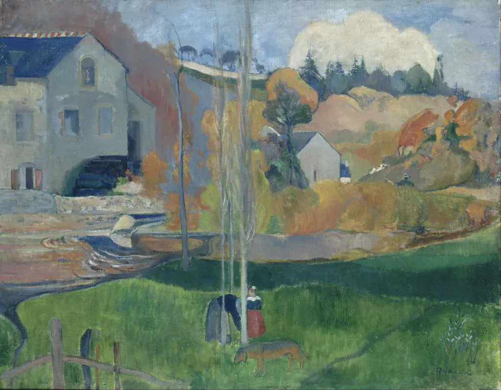 Gauguin: Landscape In Brittany. The David Mill