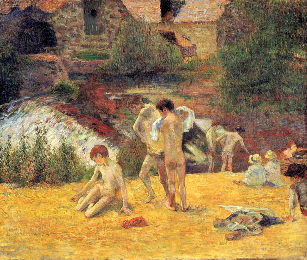 Gauguin: The Bathe At The Mill Of Wood Love